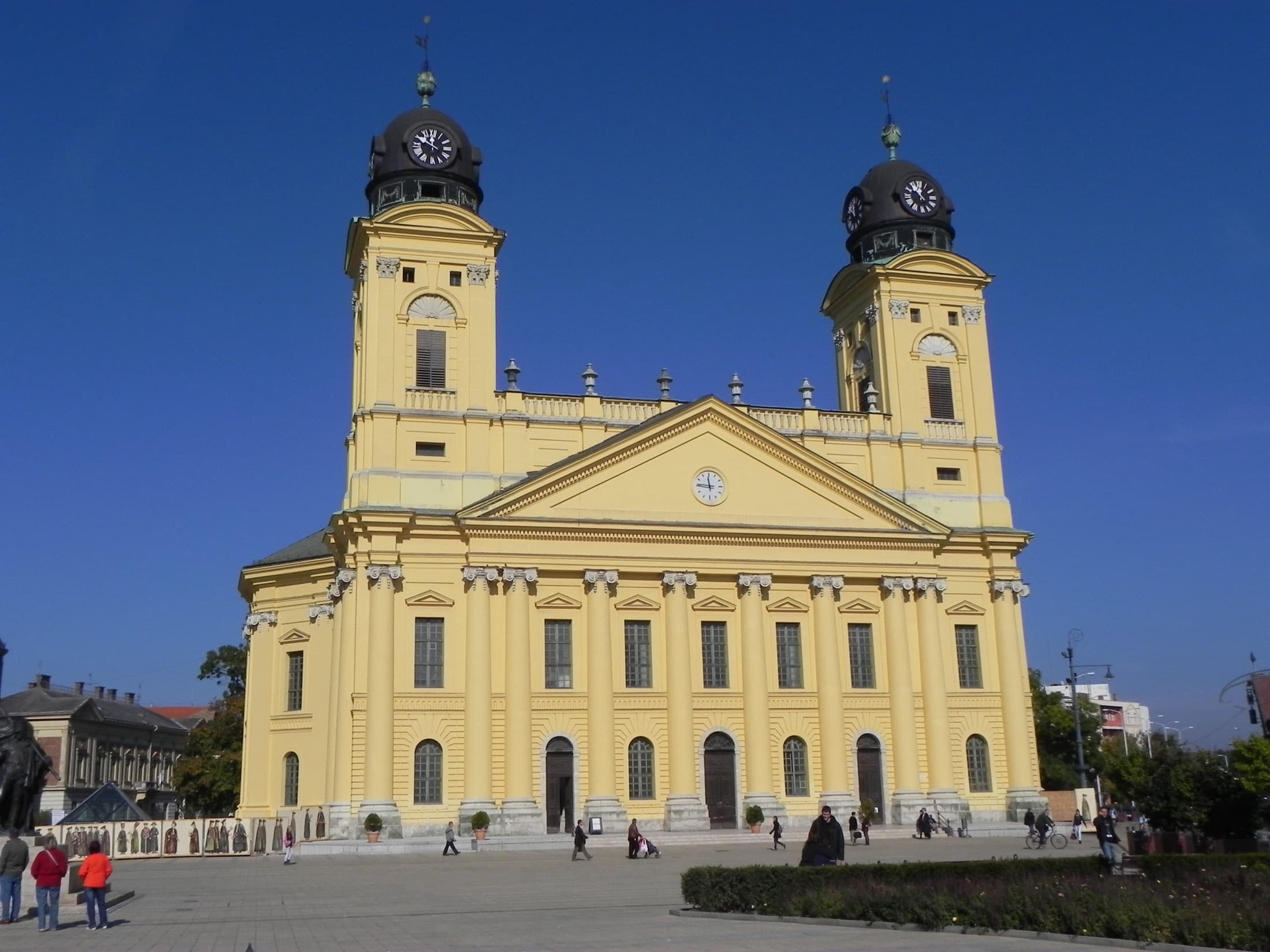 The Reformed Great Church of Debrecen on Kossuth Square