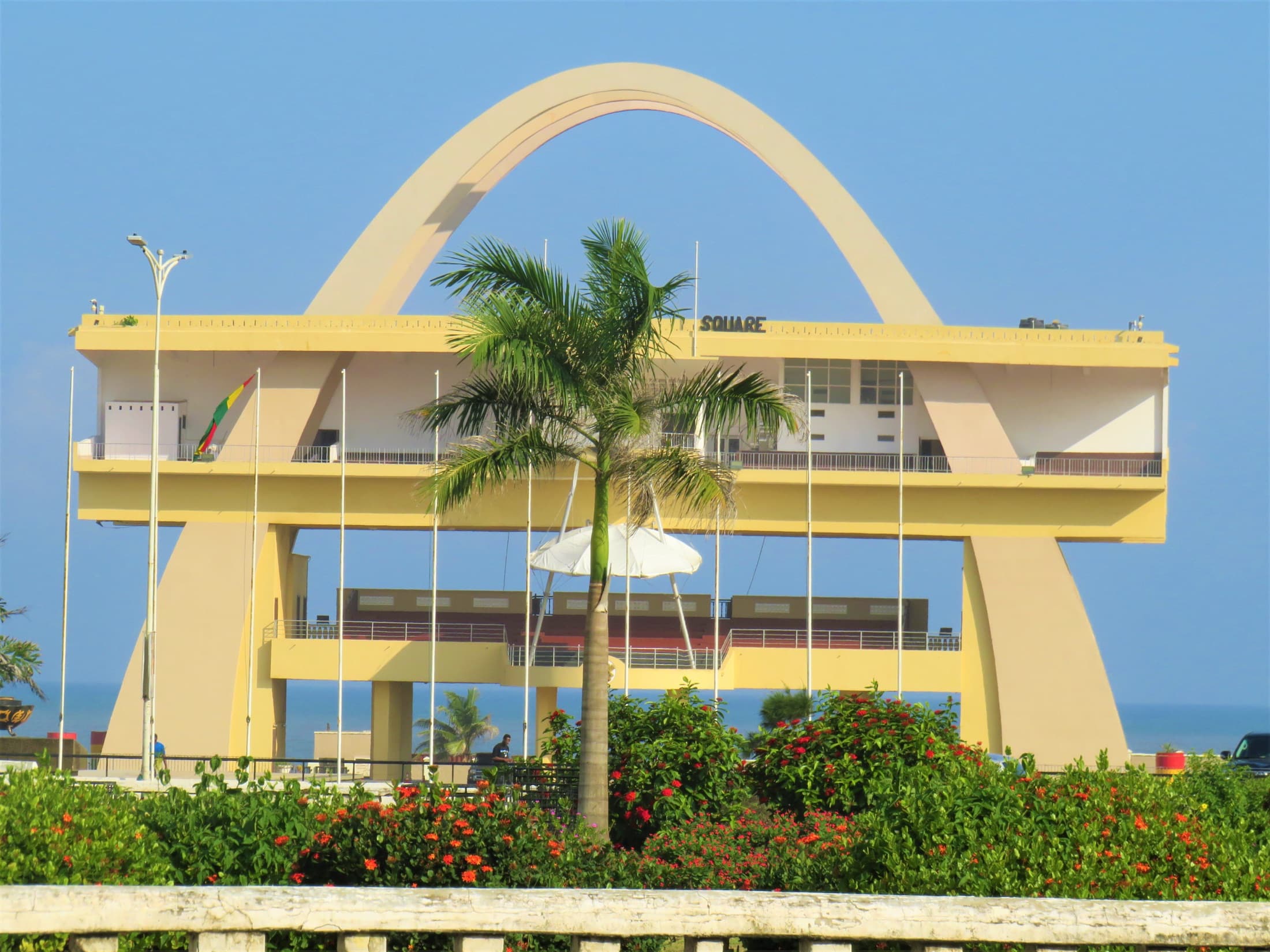 A view across Black Star Square, Ghana's national parade ground in Accra