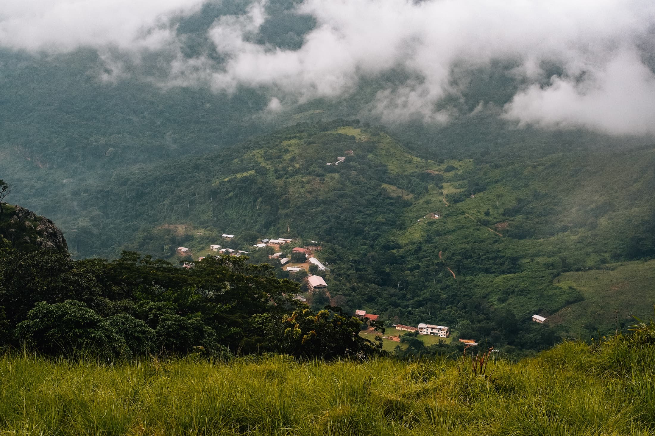 The hillside village of Amedzofe, the highest settlement in Ghana